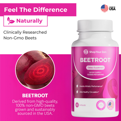 Shop your Zen Organic Beet Root Capsules