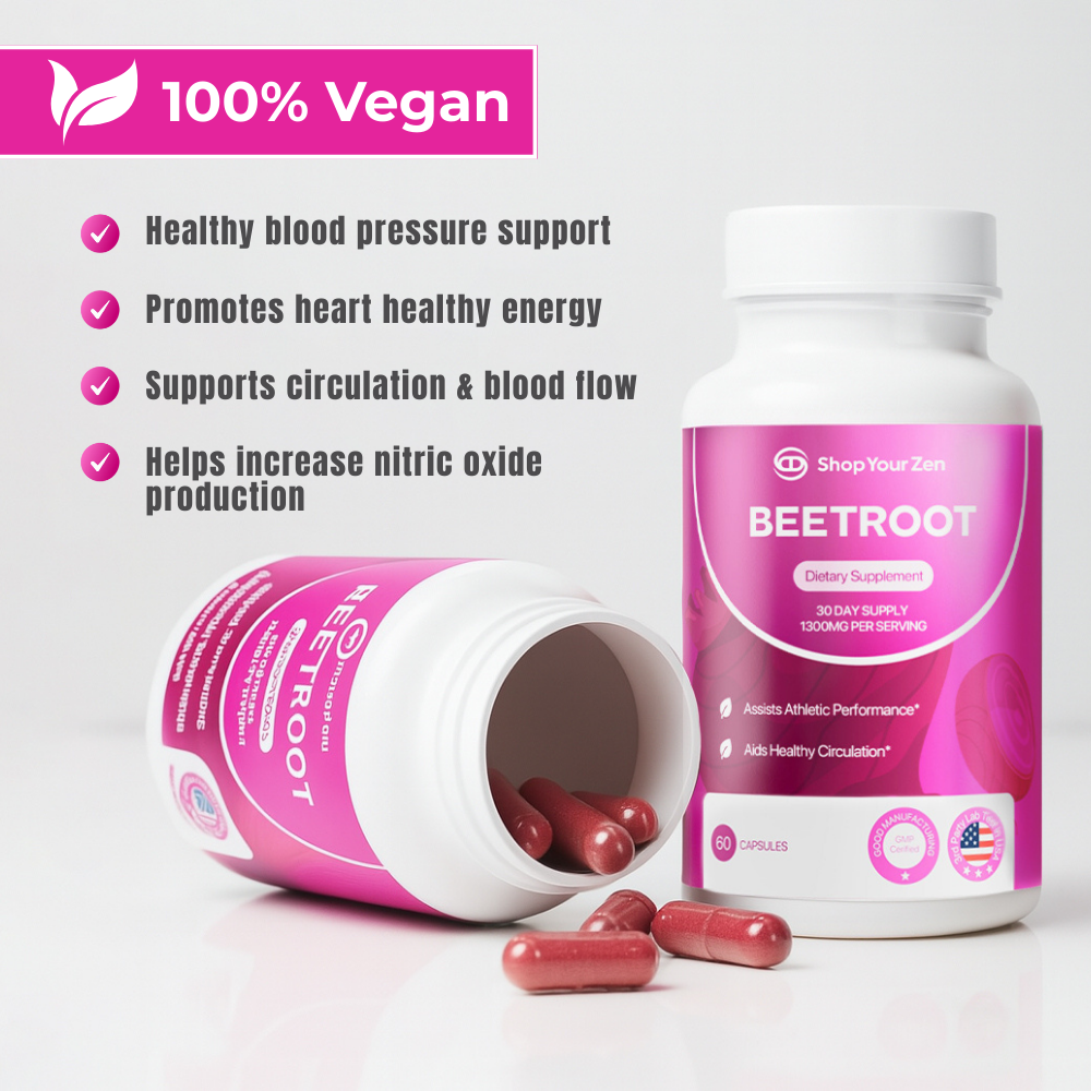 Shop your Zen Organic Beet Root Capsules